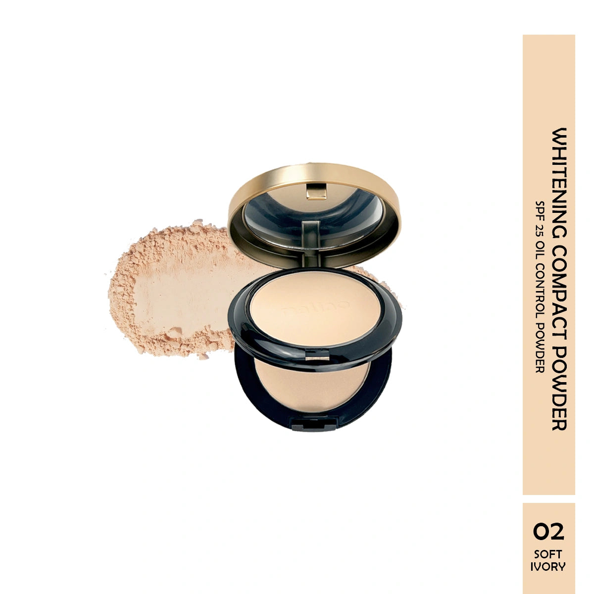 Maliao Whitening Oil-Free Long-Lasting Compact Powder - Flawless Matte Finish